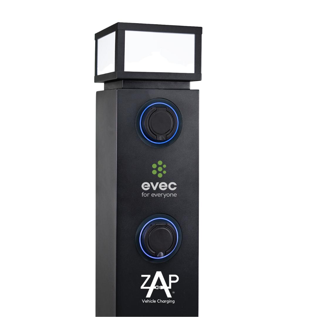 22kw Electric Vehicle Pedestal Charger Zap Vehicle Charging
